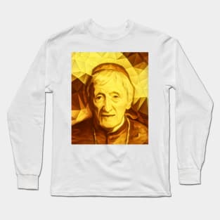 John Henry Newman Golden Portrait | John Henry Newman Artwork 9 Long Sleeve T-Shirt